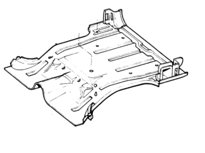 Mopar 57000005 Pan-Floor Rear Floor