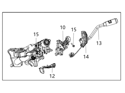 2020 Ram 3500 Steering Column - 6ZG611C5AA