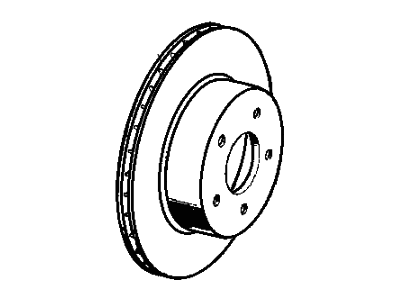 2002 Jeep Grand Cherokee Brake Disc - 2AMV8672AA