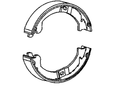 Chrysler Parking Brake Shoe - BHKP7323