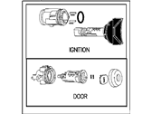 Chrysler Cirrus Ignition Lock Cylinder - 4746666 Cylinder Lock-Ignition Lock