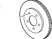 Dodge Caravan Brake Disc - 4721820AF Brake Rotor